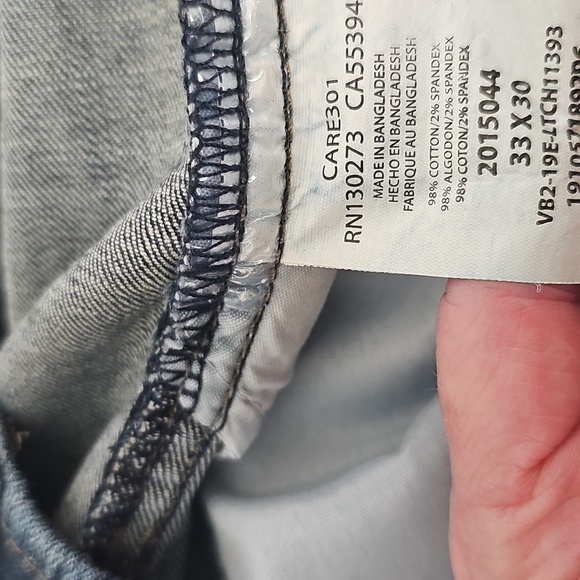 Lee Men's Extreme Motion MVP Slim Fit Tapered Leg 33" X 30" Blue - Picture 9 of 11